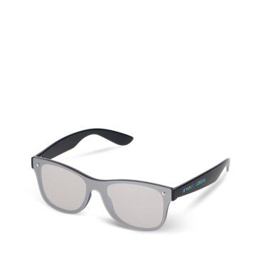 Óculos de sol com lentes espelhadas UV400 com hastes coloridas