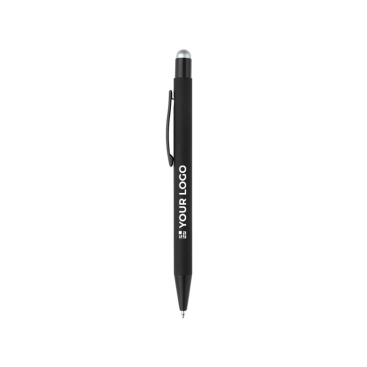 Caneta de metal com logótipo gravado a condizer com cor da ponta vista principal