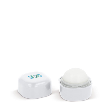 Protetor labial com protetor solar dentro de um cubo giratório vista principal