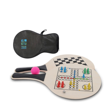 Conjunto de 2 raquetes com desenhos para 2 jogos diferentes vista principal