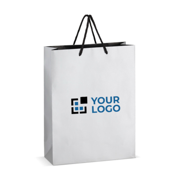 Saco-oferta de papel com asas e interior de cor preta 30 x 12 x 40 cm