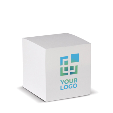 Bloco de notas quadrado de 730 folhas em branco 9x9x9cm vista principal