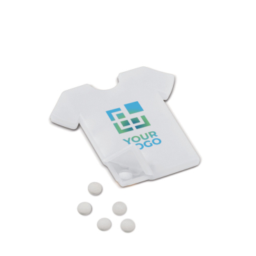 Dispensador de caramelos de menta sem açúcar em forma de t-shirt 7gr vista principal