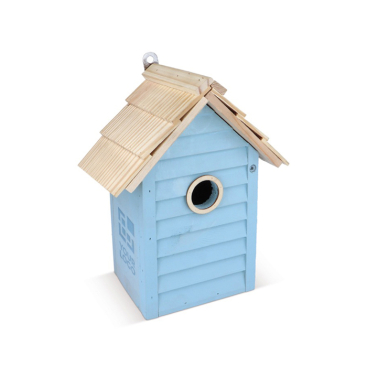 Caixa de cor pastel de nidificação, abertura 30mm para aves pequenas vista principal