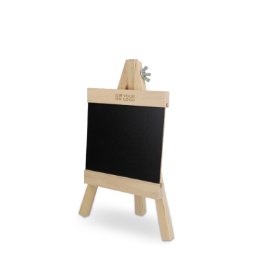 Quadro em cavalete de madeira com giz para pequenas mensagens