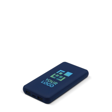 Bateria externa de borracha com porta USB-A e porta tipo C 8000 mAh vista principal