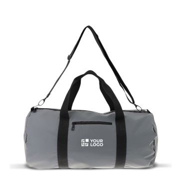 Saco desportivo refletor com dupla asa e bolso com fecho vista principal