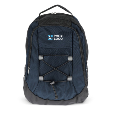 Mochila para portátil de RPET com compartimentos no interior vista principal