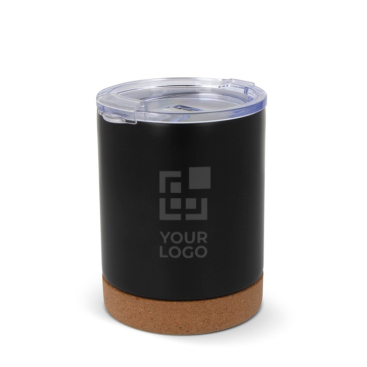 Copo de aço inoxidável de parede dupla com base de cortiça 350ml vista principal