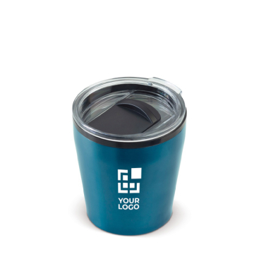 Copo aço inoxidável de parede dupla apto para máquinas de café 180ml vista principal