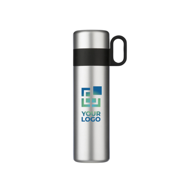 Termo de aço inoxidável com chávena e asa como tampa 350ml vista principal