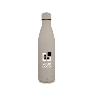 Garrafa de aço inoxidável reciclado com acabamento aveludado 750 ml