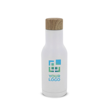 Garrafa de parede dupla de aço inoxidável com coador para chá 340ml vista principal