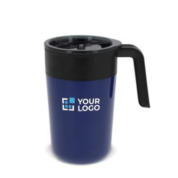 Caneca de parede dupla em aço inoxidável com capacidade de 400ml vista principal