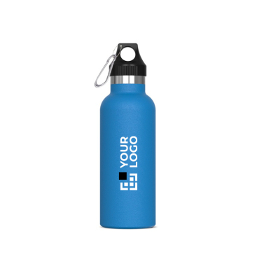 Garrafa de aço inoxidável 100% antifugas com mosquetão 500ml vista principal