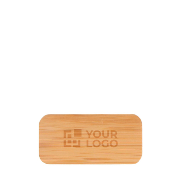 Identificador promocional de bambu com fivela de agulha Bamboo