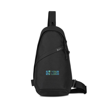 Bolsa à tiracolo sustentável em rPET reciclado com alças ajustáveis