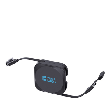 Suporte para telemóvel com cabo retrátil 100cm e carga rápida 100W