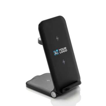 Carregador sem fios 3 em 1 de alumínio reciclável de 15 W