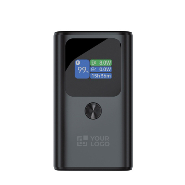 Powerbank de alumínio com carregamento rápido e ecrã HQ 10.000 mAh