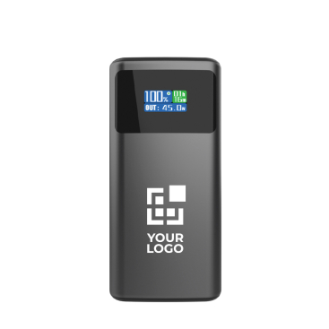 Powerbank com indicador de carga e cabo retráctil 45 W 10 000 mAh