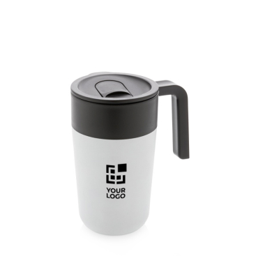 Caneca feita de plástico reciclado e metal vista principal