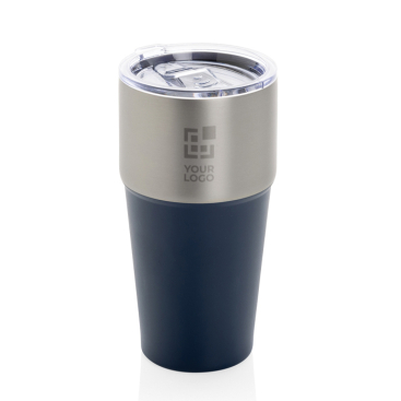 Copo térmico de aço inoxidável reciclado antigotas de 500 ml