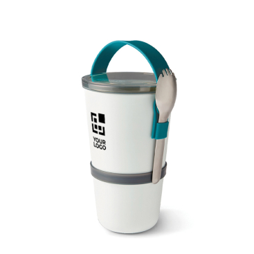 Lancheira tipo copo de 2 recipientes herméticos Black+Blum 900 ml