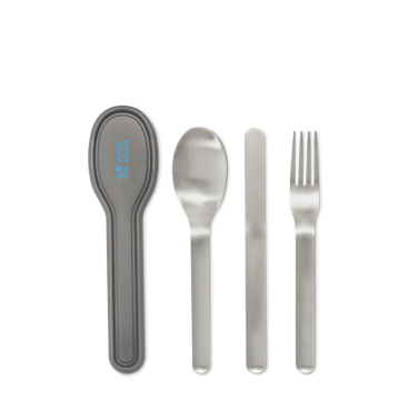 Elegante conjunto de talheres de aço inoxidável Black+Blum