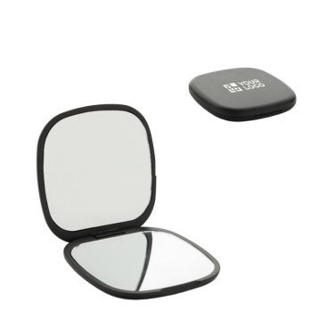 Espelho em plástico reciclado com dupla vista padrão e aumentada