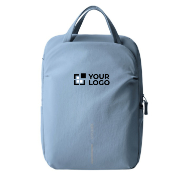 Mochila expansível em tecido reciclado com fecho Duo-Zipper 16''