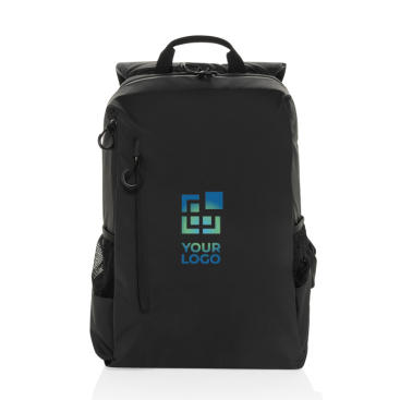Mochila de rPET hidrorresistente com bolso frontal PC 15,6''