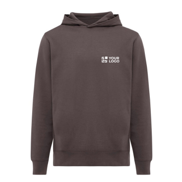 Camisola unissexo, capuz de algodão reciclado 280 g/m2 Iqoniq 