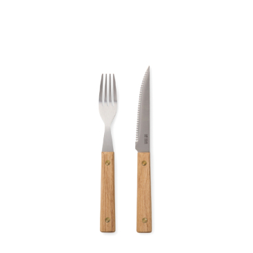 Conjunto de talheres de aço inoxidável de 8 peças para churrasco