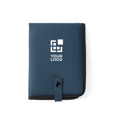 Almofada portátil reciclada com fecho de pressão e design dobrável