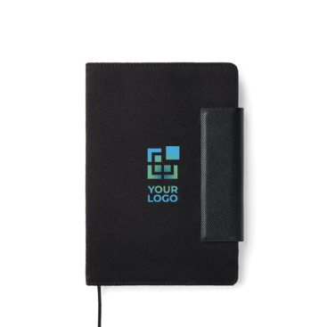 Caderno em pele reciclada com design elegante A5 folhas pautadas