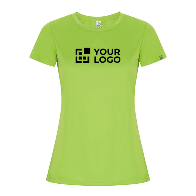 T-shirt técnica 50% de poliéster reciclado para mulher 135 g/m2 Roly