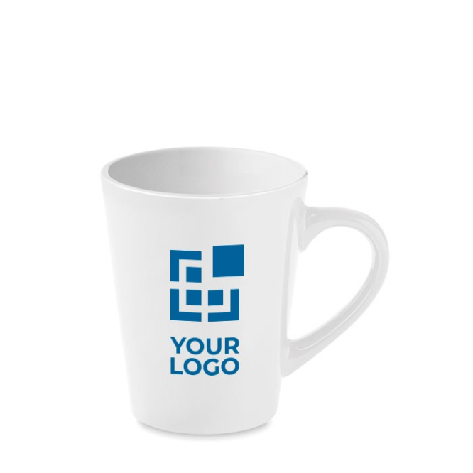 Caneca personalizada de café de 180ml cor branco