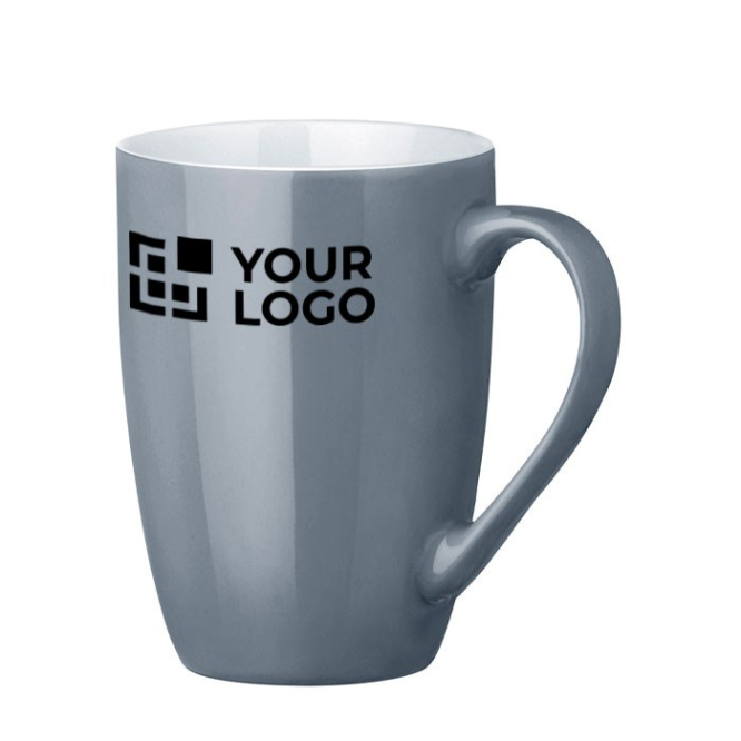 Caneca para merchandising moderna 370ml cor azul