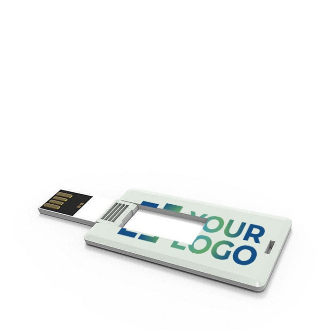 Cartão USB de tamanho reduzido cor branco