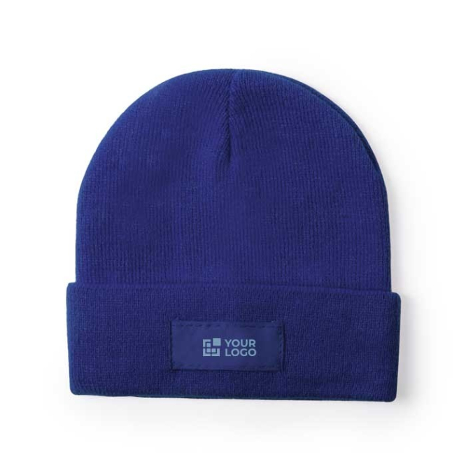 Gorro com o logotipo da marca impresso