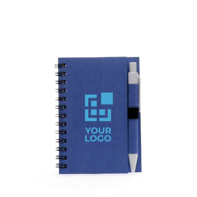 Blocos de notas B7 para personalizar com logo cor preto