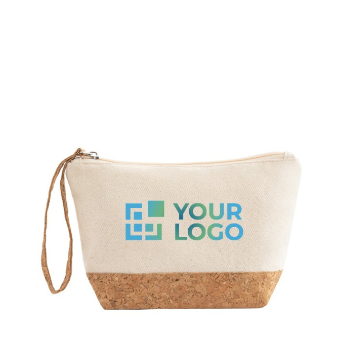 Bolsa de higiene pessoal em algodão com logo