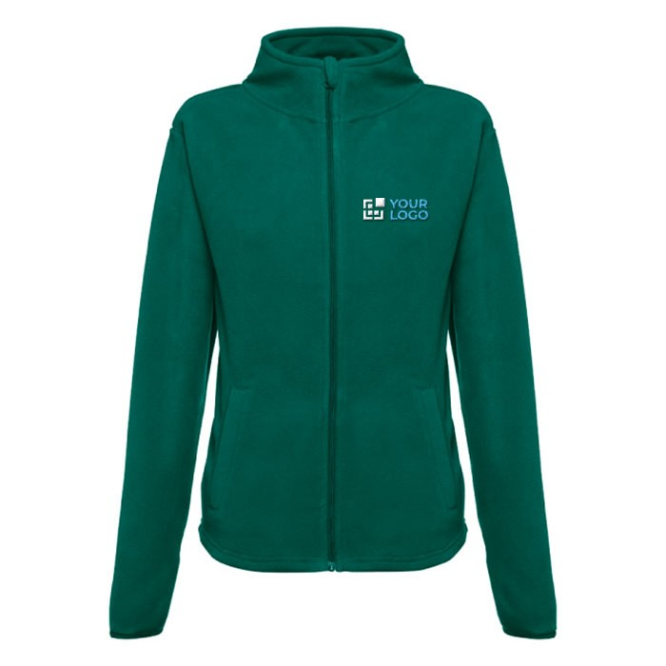 Casaco de corte feminino para personalizar cor verde-escuro primeira vista