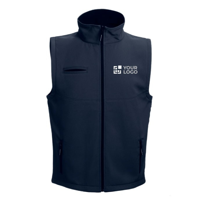 Colete unissexo personalizável com logo cor preto primeira vista