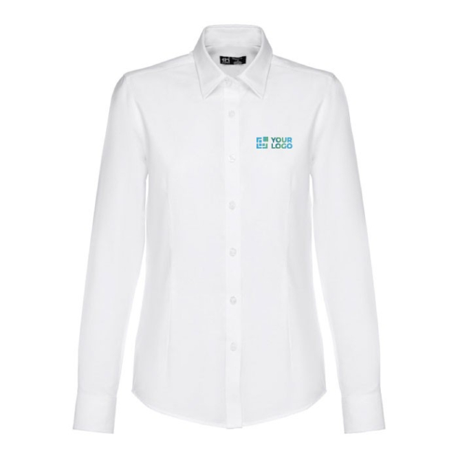Camisa de corte feminino para personalização cor branco primeira vista