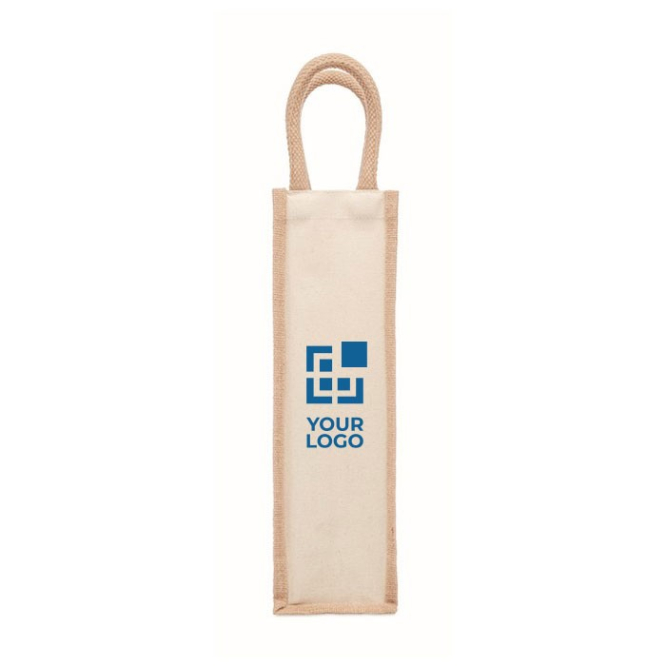 Saco para vinhos personalizável com logotipo vista principal