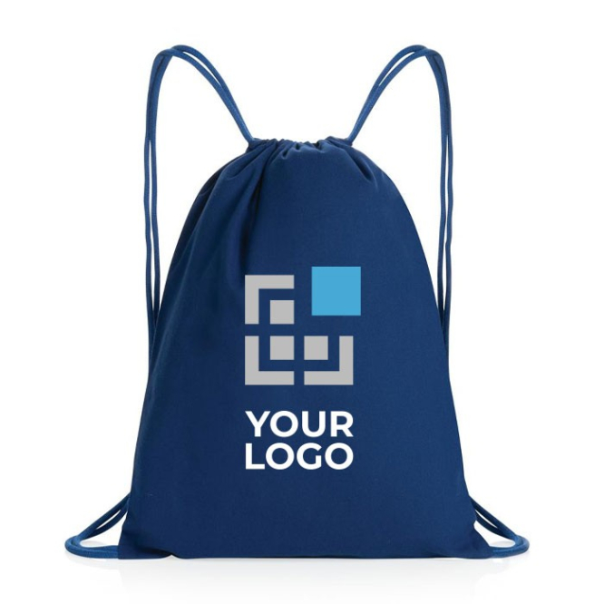 Mochila de cordas de algodão reciclado
