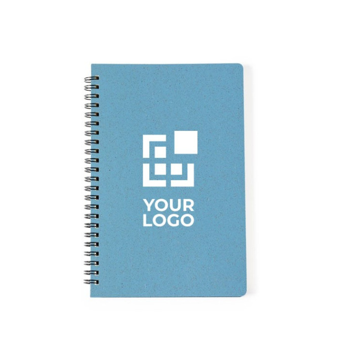 Caderno com capa em cana de trigo