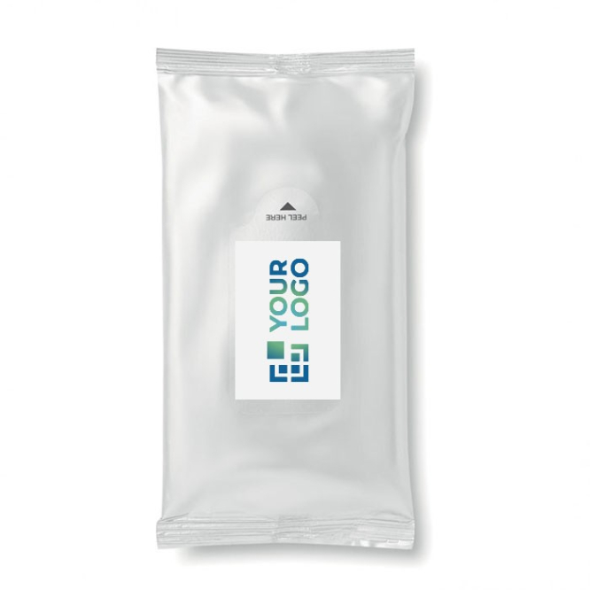 Pack de 10 toalhitas húmidas para limpeza, em saco